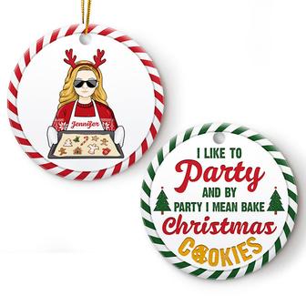 Bake Christmas Cookies Personalized Ornament - Thegiftio UK