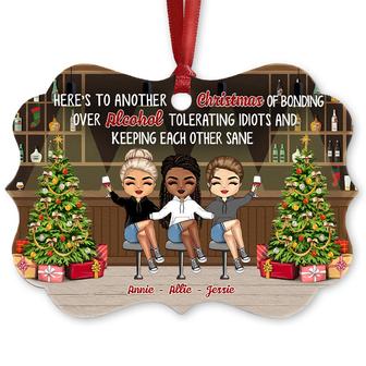 Besties Drinking Squad Christmas Custom Ornament - Gift - Thegiftio UK