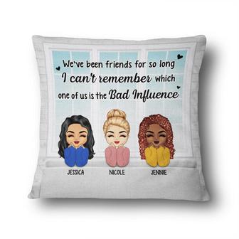 The Bad Influence Personalized Pillow - Gift for Besties - Thegiftio UK