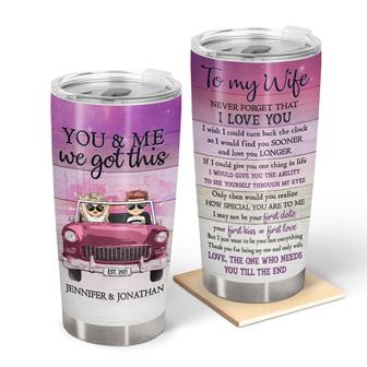To My Wife Personalized Tumbler - Gift for Married Couple - Thegiftio UK