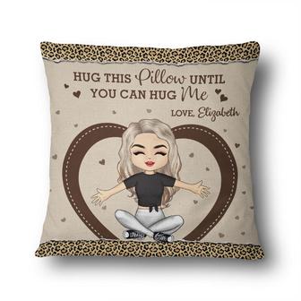 Chibi Couple Hug This Pillow Personalized - Gift for Couples - Thegiftio UK