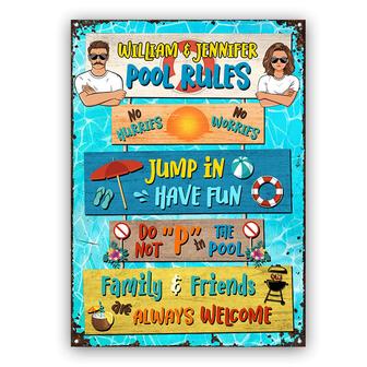 No Hurries No Worries Personalized Sign - Gift for Couples - Thegiftio UK