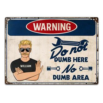 Funny Warning Sign Personalized Metal Sign - Gift for Father - Thegiftio UK