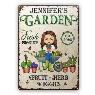 Garden Fresh Produce Custom Metal Sign - Gift for Mother - Thegiftio UK