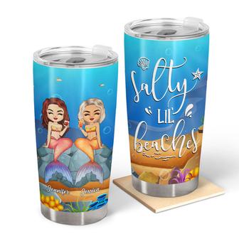 Beach Bestie Salty Lil Beaches Custom Tumbler - Bestie Gift - Thegiftio UK