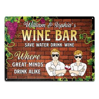Save Water Drink Wine Custom Metal Sign - Wine Lovers Gift - Thegiftio UK