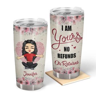 Couple Gift Chibi No Refunds Custom Tumbler - For Couple - Thegiftio UK
