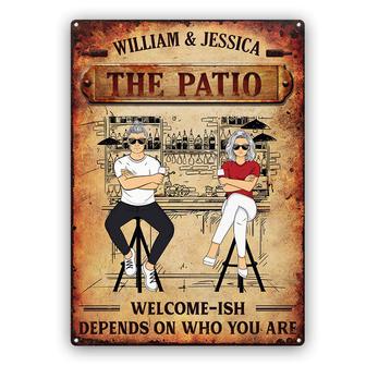 Family Couple Welcome-ish Personalized Metal Sign - Thegiftio UK