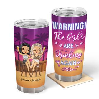 Sunset Beach Bar Best Friends Custom Tumbler - Bestie Gift - Thegiftio UK