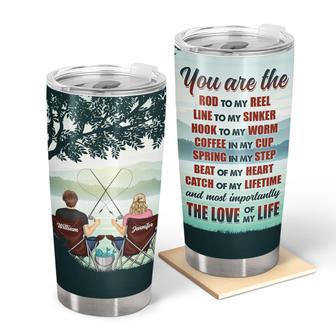 Rod To My Reel Personalized Tumbler - Gift for Couples - Thegiftio UK