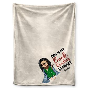 My Reading Blanket - Gift For Book Lovers - Personalized Fleece Blanket - Thegiftio UK