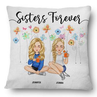 Sisters Forever Personalized Pillow - Gift for Sisters - Thegiftio UK