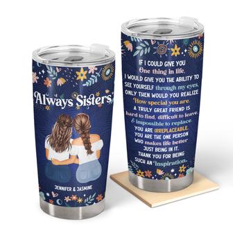Through My Eyes Personalized Tumbler - Gift for Sisters - Thegiftio UK