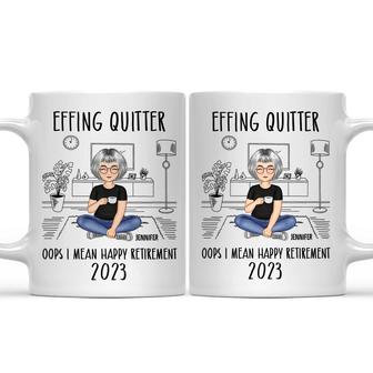 Retirement Quitter Personalized Mug - Gift for Retiree - Thegiftio UK