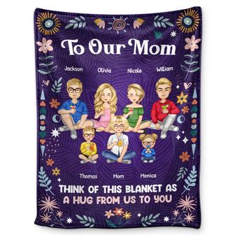A Hug From Me - Gift For Mother - Personalized Fleece Blanket - Thegiftio UK