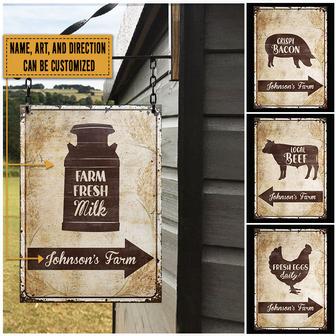 Farm Fresh Product Sign Custom Metal Sign - Gift for Farmers - Thegiftio UK