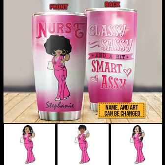 Nurse Classy Sassy Custom Tumbler - Gift for Nurses - Thegiftio UK