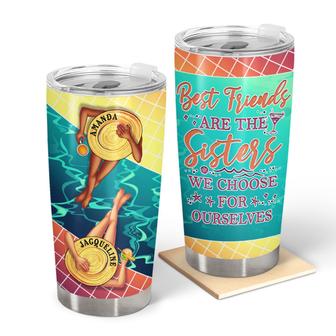 Best Friends Are The Sisters We Choose Custom Tumbler - Gift - Thegiftio UK