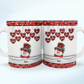 Papa Nana Snowman Christmas Custom Mug - Gift for Grandma - Thegiftio UK
