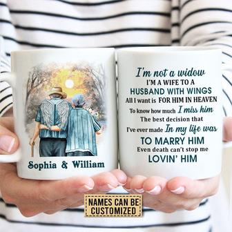 I'm Not A Widow Custom Mug - Memorial Gift for Couples - Thegiftio UK