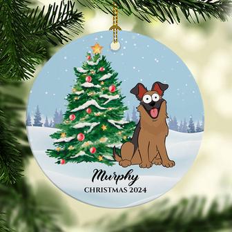 Christmas Tree Dog Personalized Ornament - Thegiftio UK