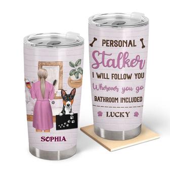 I Will Follow You Personalized Tumbler - Gift for Dog Lovers - Thegiftio UK