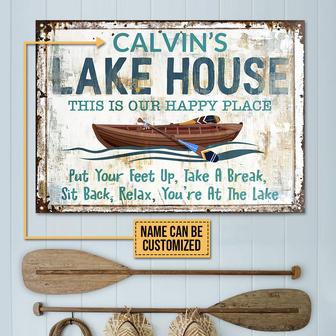 Lake House Take A Break Custom Metal Sign - Gift for Friends - Thegiftio UK