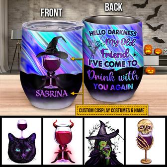 Halloween Wine I've Come To Drink With You Again Custom - Thegiftio UK