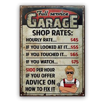 Man Cave Garage How To Fix It Personalized Metal Sign - Gift - Thegiftio UK