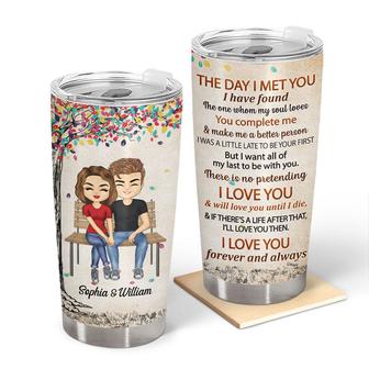 The Day I Met You Custom Tumbler - Gift for Couples - Thegiftio UK