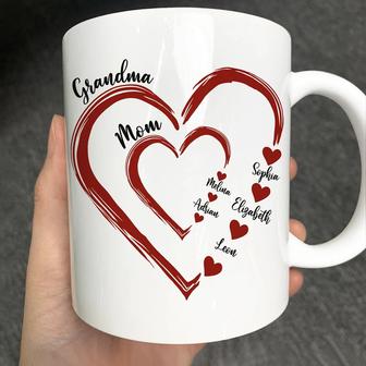Mom Grandma Sweethearts Personalized Mug - Gift for Grandma - Thegiftio UK