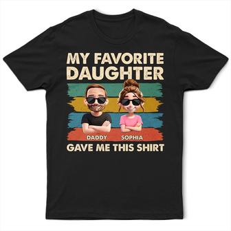 My Favorite Daughter Funny Dad Custom T-Shirt - Gift for Dad - Thegiftio UK