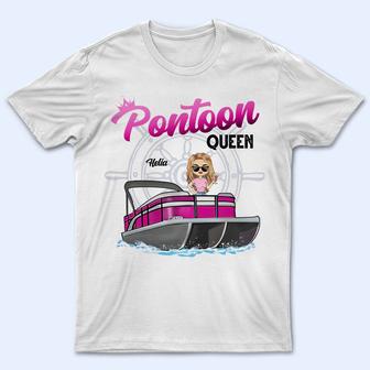 Boating Pontoon Queen Personalized T-Shirt - Birthday Gift - Thegiftio UK