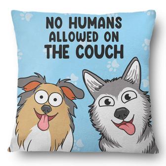 No Humans Allowed Personalized Pillow - Gift For Dog Lovers - Thegiftio UK