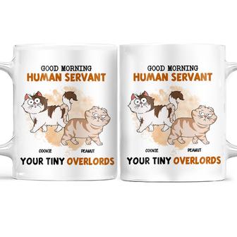 Good Morning Funny Cartoon Cats Custom Mug - Cat Lovers Gift - Thegiftio UK