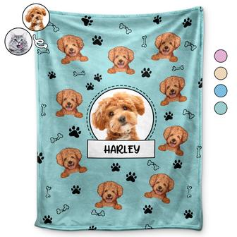 Custom Photo Your Dog Cat - Gift For Pet Lovers - Personalized Fleece Blanket - Thegiftio UK