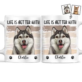 Life Is Better With Dog Cat Custom Mug - Gift for Pet Lovers - Thegiftio UK