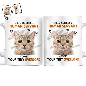Good Morning Human Servant Custom Mug - Gift for Pet Lovers - Thegiftio UK