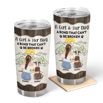 A Bond That Can't Be Broken Custom Tumbler - Dog Lovers Gift - Thegiftio UK
