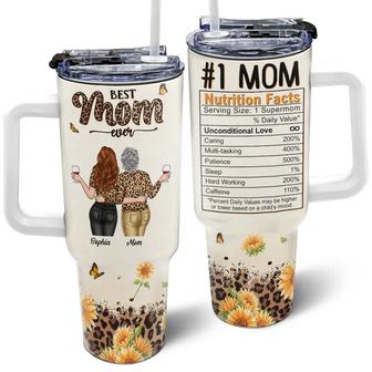 Best Mom Ever Nutrition Facts Custom Tumbler - Gift for Mom - Thegiftio UK