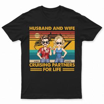Husband And Wife Cruising Partners Custom T-Shirt - Gift - Thegiftio UK
