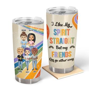 I Like Whiskey Straight Custom Tumbler - Gift for Bestie - Thegiftio UK