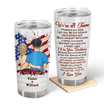 Couple We're A Team Custom Tumbler - Gift for Couples - Thegiftio UK
