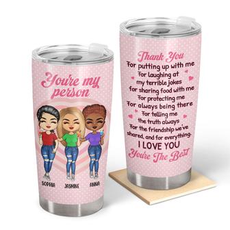 Thanks For Putting Up With Me Custom Tumbler - Besties Gift - Thegiftio UK