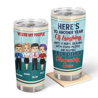 Here's To Another Year Of Laughing Custom Tumbler - Gift - Thegiftio UK