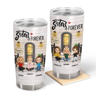 Sisters Forever Personalized Tumbler - Gift for Sisters - Thegiftio UK