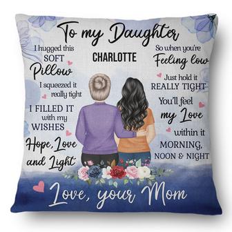 I Hug This Soft Pillow Personalized - Gift for Daughter - Thegiftio UK