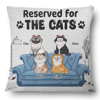 Reserved For The Cat Custom Pillow - Gift for Cat Lovers - Thegiftio UK