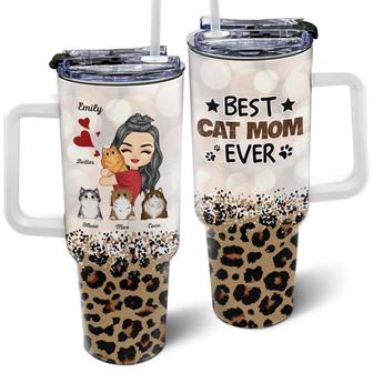 Cat Mom Crazy Cat Lady Personalized Tumbler - Gift for Moms - Thegiftio UK