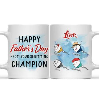 From Your Swimming Champion Personalized Mug - Gift for Dad - Thegiftio UK